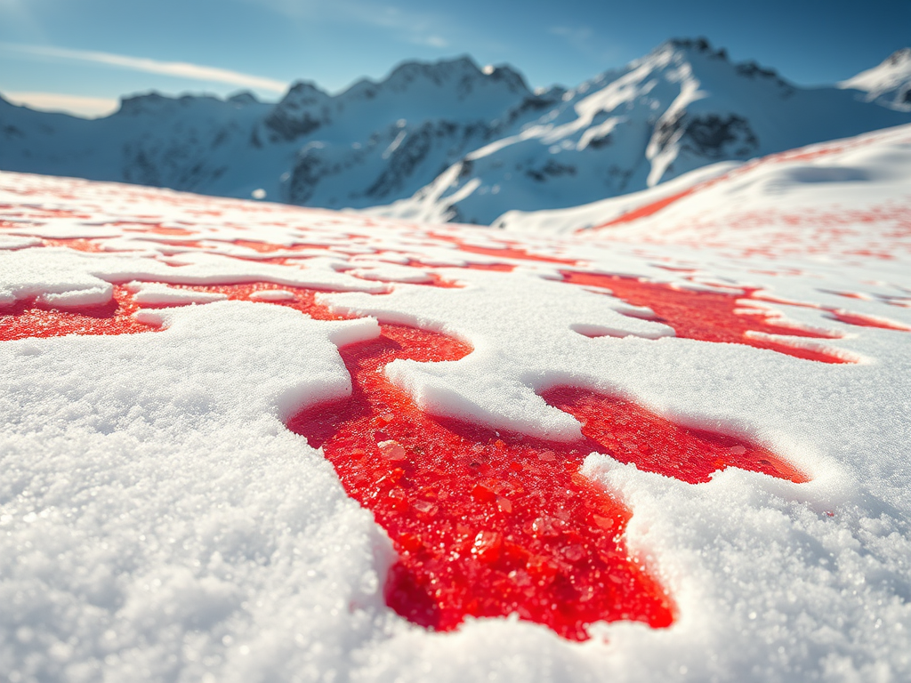 Les neiges rouges des Alpes : quand le sang des glaciers se dévoile par ...